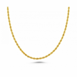 Altın Halat Zincir - 3,80mm - 80 cm - 14 Ayar