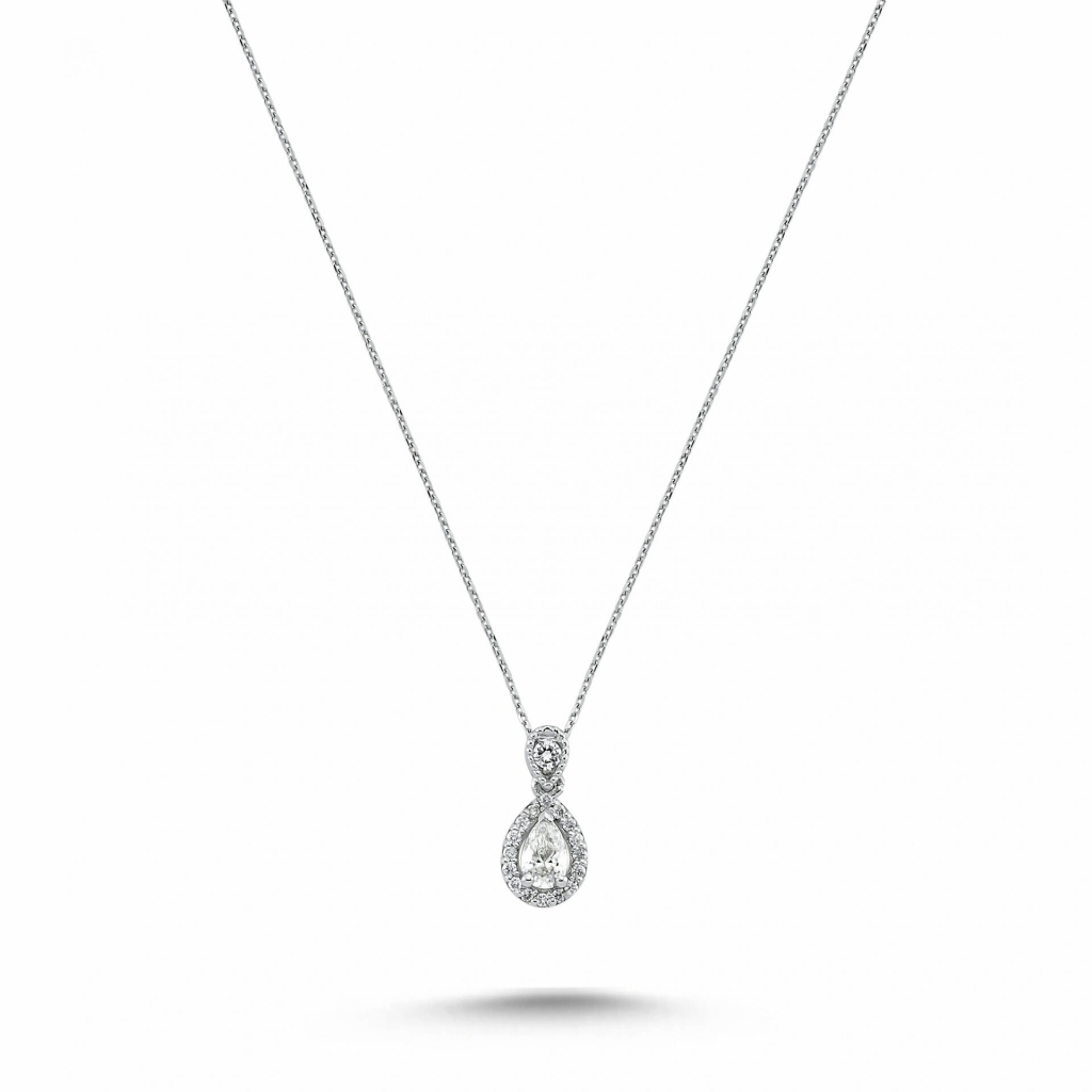  Damla Fancy Kolye - 0.28 Karat