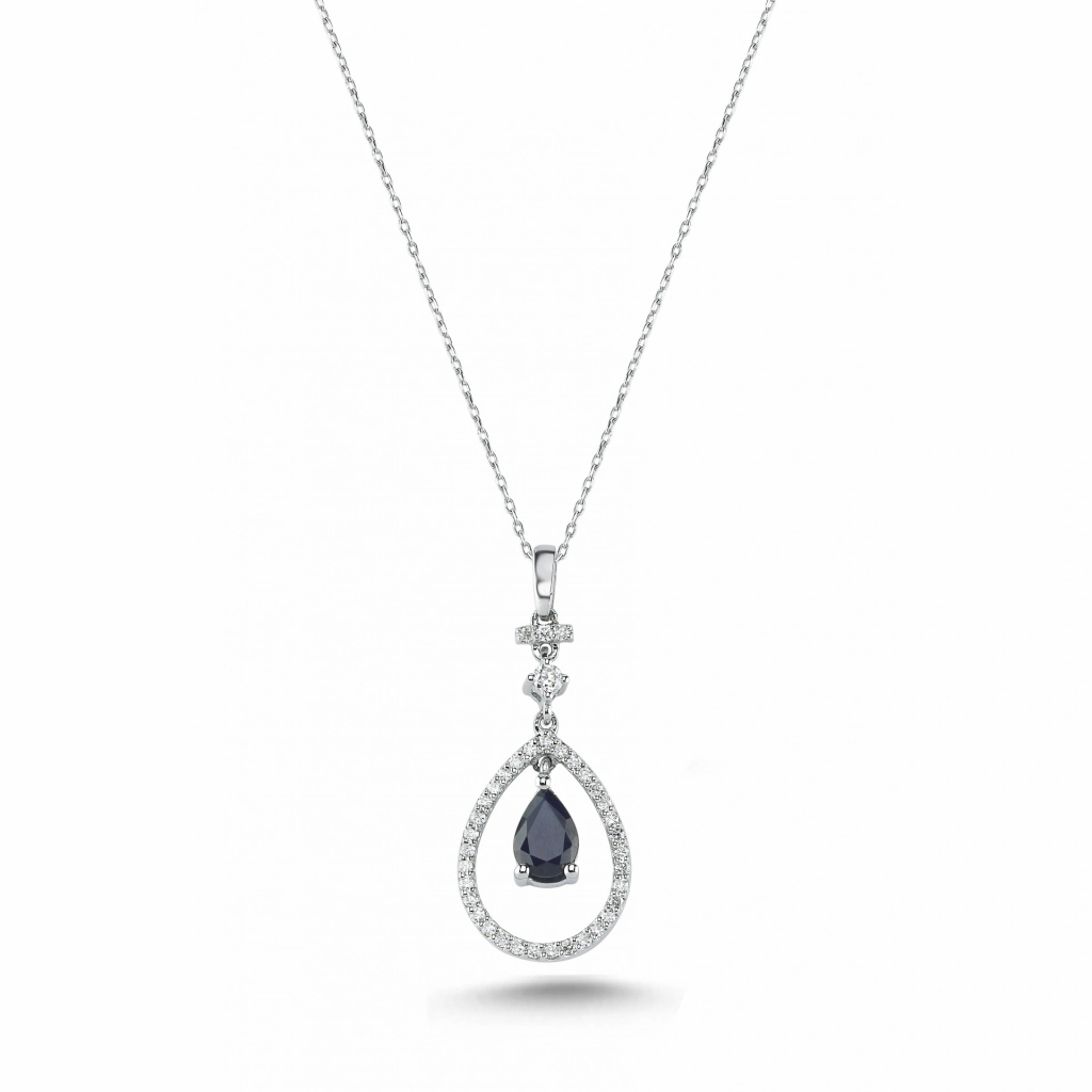  Pırlanta Taşlı Tasarım  Kolye - 1.04 Karat