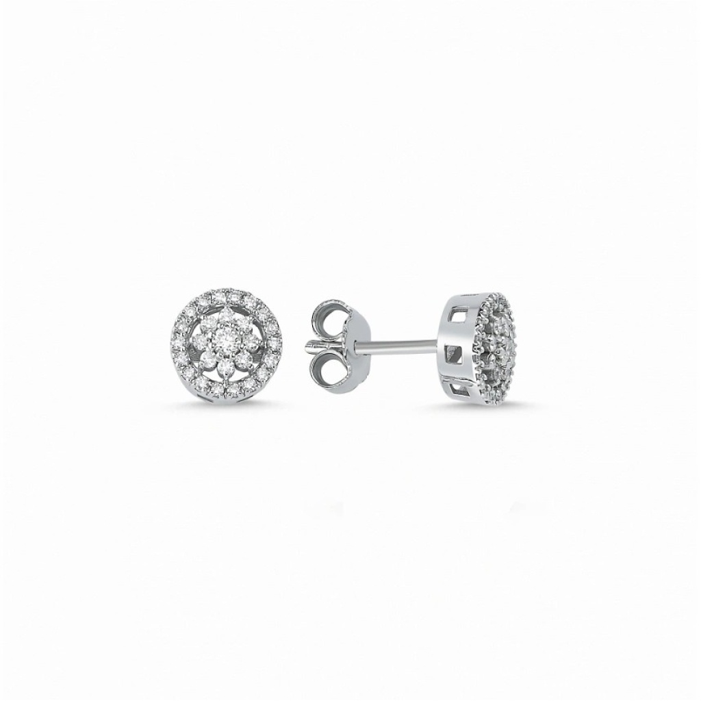  Pırlanta Küpe- 0.34 Karat 