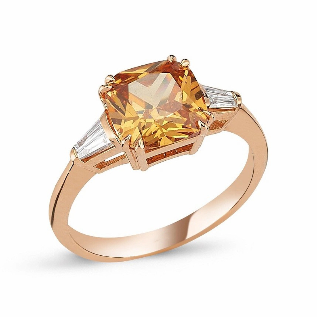  Sitrin Pırlanta Yüzük-3.98 Karat