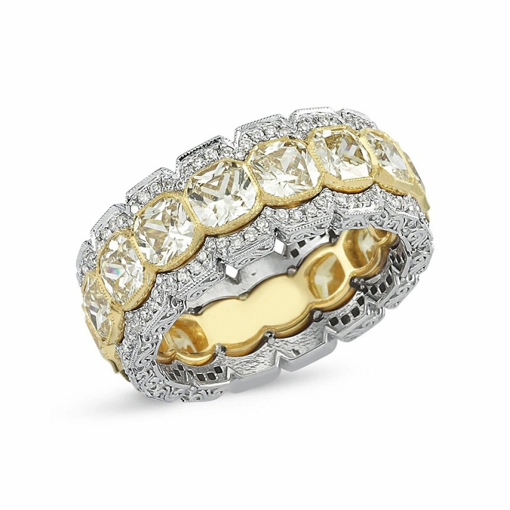 İmperial Topaz Pırlanta Yüzük-7.71 Karat 