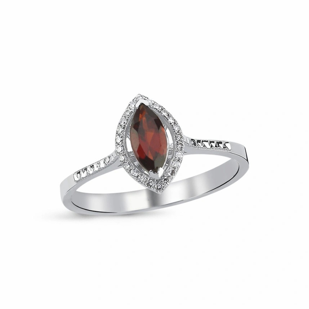 Garnet Pırlanta Yüzük-0.47 Karat