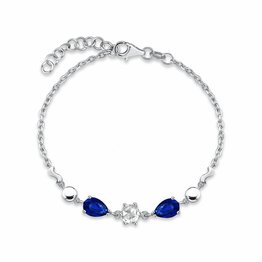 Elmas Safir Bileklik-1.82 Karat